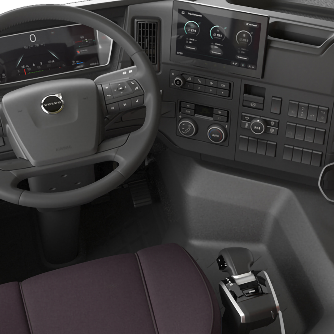 Volvo FMX with textile trim dynamic, interior trim level